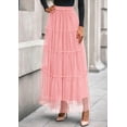 thumbnail image 3 of Falda PRETTYGARDEN de Tul para Mujer Cintura Alta Elástica XXL, 3 of 8
