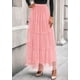 thumbnail image 3 of Falda PRETTYGARDEN de Tul para Mujer Cintura Alta Elástica XXL, 3 of 8
