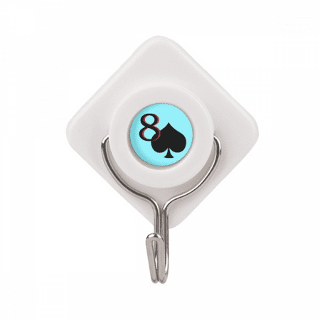

Peace Spade 8 Poker Adhesive Wall Hooks Hanging Self Sticky