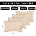 thumbnail image 3 of Fundas de almohada Utopia Bedding King, paquete de 4 unidades, 20 x 40 cm, microfibra, 3 of 7