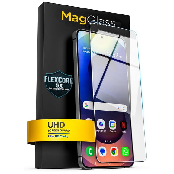 Magglass Designed for Samsung Galaxy S25 Edge Tempered Glass Screen Protector with Alignment Applicator (UHD)