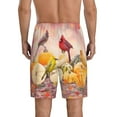 thumbnail image 3 of Kdxio Fall Colorful Print Mens Sleep Shorts Bottoms Soft Comfy Pajama Wear Pants with Drawstring Pockets, 3 of 7