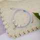 thumbnail image 2 of Pulsera de estudiante de perlas de cerámica novia mano decoración pareja escuela niños pulsera joyería femenina 353F azul púrpura uno, 2 of 2