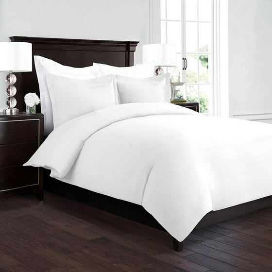 Splendid Duvet Cover Set Protects And Covers Your Comforter Insert Luxury 100 Super Soft Microfiber King Cal Size 3pc White