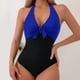 thumbnail image 1 of Trajes de baño de una pieza para mujer, conjunto de bikini sólido sin mangas de moda para mujer, traje de baño push-up acolchado, traje de baño, traje de baño de playa para mujer, 1 of 8