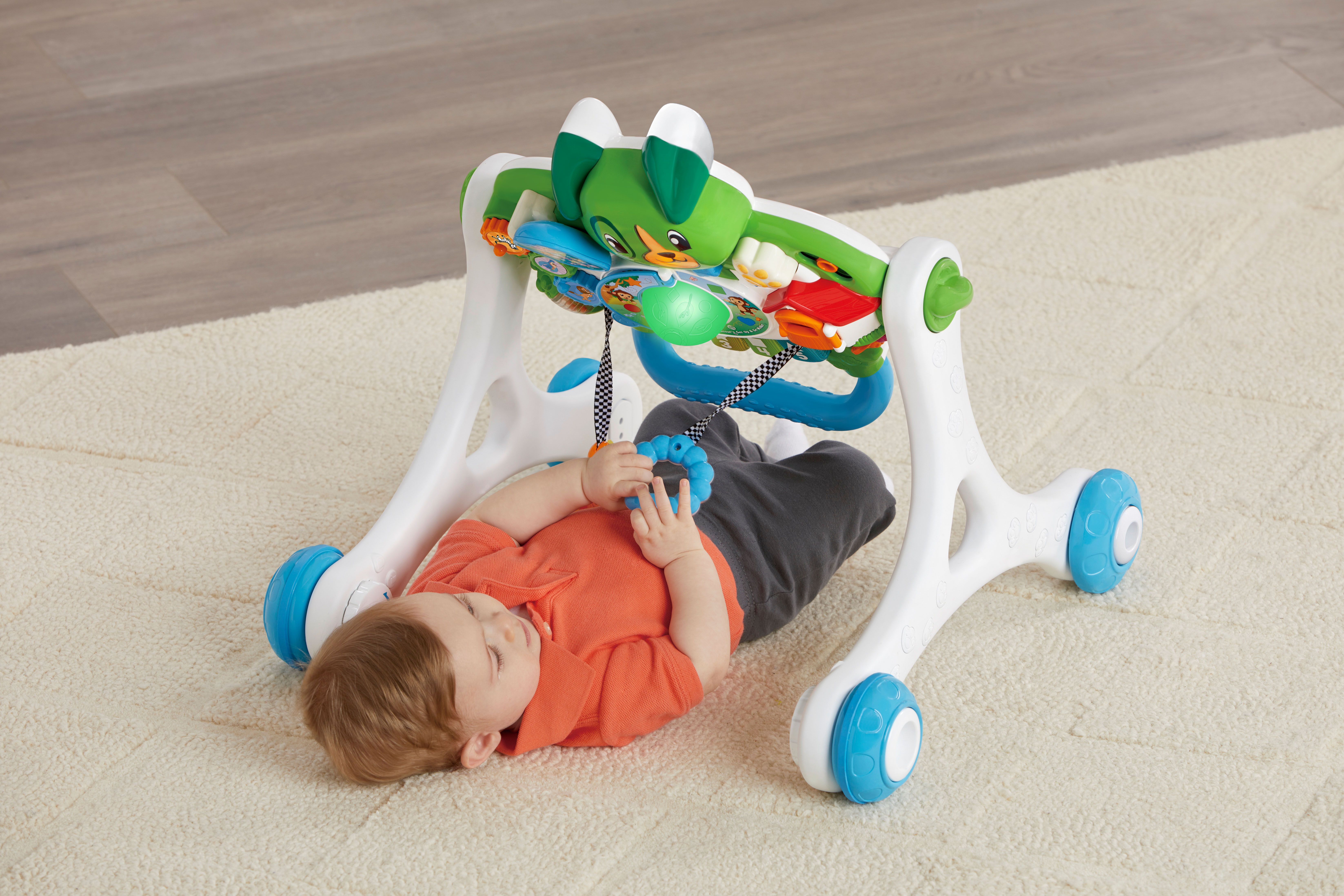 Scout's 3-in-1 Get Up and Go Walker, Baby Gym, Floor Play Toy, Green - image 8 of 11