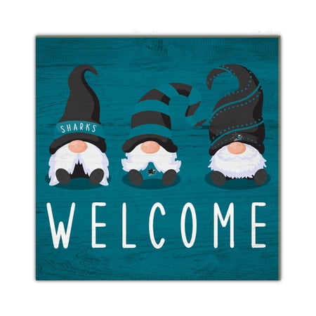 San Jose Sharks 10 x 10 Welcome Gnomes Sign