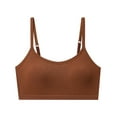 thumbnail image 2 of Usaibhir 10-18T Girls Adjustable Strap Solid Color Training Bra Sets Wireless Crop Cami Sports Padded Bra, Pack of 5, 2 of 8