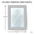 thumbnail image 2 of DecorShore Decorative Crackled Glass Mosaic Wall Mirror, 2 of 3