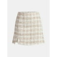 thumbnail image 4 of Time and Tru Women's Tweed Mini Skirt, Sizes XS-XXXL, 4 of 4