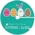 thumbnail image 1 of FMSHPON Easter Tree Skirt Colorful Eggs Bunny Xmas Christmas Tree Skirt Stand Mat for Holiday Party Decoration Indoor Outdoor 36 inches, 1 of 6