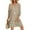 Apricot PA33, variant on Zeagoo Vocation Women Casual Summer Dress Boho V Neck 2025 Long Sleeve Short Babydoll Floral Print Flowy Beach Dresses