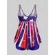 thumbnail image 2 of Tankini Talla Extra con Estampado Patriótico de Bandera de Estados Unidos Rosegal Vestidos casuales de talla grande, 2 of 5