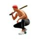 thumbnail image 2 of 1/64 Figura en miniatura People People Figurine Pintado 1:64 Hombre de béisbol de cabello rojo de moda, 2 of 9