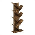 thumbnail image 2 of Furinno Tree Bookshelf 7-Tier Floor Standing Tree Bookcase, Amber Pine, 2 of 7