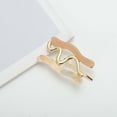 thumbnail image 5 of Unique Bargains 1 Pc Ponytail Buckle Hair Clip Two-color Wave Hair Ponytail Cuff for Women Gold Tone Khaki, 5 of 5