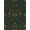 Dark Green Brown, Pattern 9, variant on Design&I 8'x10' Washable Area Rug Sleek Flatweave Pet Friendly Bird Botanical Vintage Scroll Foliage Border Moody Whimsical Refined Structured for King Size Bedroom, Under Bed