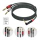 thumbnail image 2 of Practical 6.35mm Double Headphone Splitter Cable Sound Cable Compatibility with Mobile Devices and Sound Equipment Multicolor, 2 of 4