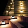 thumbnail image 2 of HESHENG Outdoor Solar Powered Lights, Solar Led Waterproof Lighting for Deck, Fence, Patio, Front Door, Stair, Landscape, Yard and Driveway Path, Warm Light 2PACK, 2 of 7