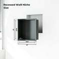 thumbnail image 3 of Shower Niche 12 * 12 in Stainless Steel Wall Niche for Storage Easy Installation, 3 of 6