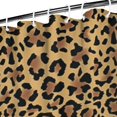 thumbnail image 3 of Brown and Black Leopard Print Shower Curtain 36"x72" ,Bathroom Decorative Shower Curtains Set with 12 Hooks,Modern Waterproof Washable Shower Curtain, 3 of 6