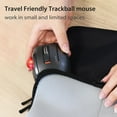 Bitra Small Travel Trackball Mouse with Case, Bluetooth Wireless, Thumb