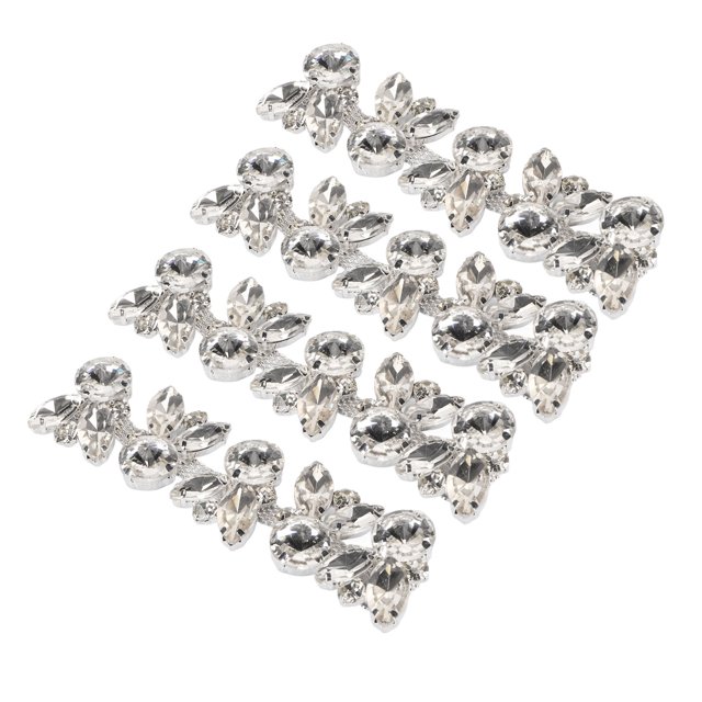 Zapato 4 hebillas de cristal para zapatos de 43 pulgadas de largo y 13 pulgadas de ancho brillante fácil de usar clip para zapatos de joyería para decoración artesanal ANGGREK Otros