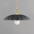 thumbnail image 3 of 18055DGGL-Maxim Lighting-Primrose - 1 Light Pendant-9 Inches Tall and 16 Inches Wide-Dark Grey/Gold Leaf Finish, 3 of 5