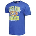 thumbnail image 2 of Men's Homage Royal Los Angeles Rams Super Bowl Classics Tri-Blend T-Shirt, 2 of 3