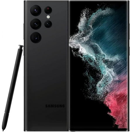 Restored Samsung Galaxy S22 Ultra 5G S908U (Fully Unlocked) 512GB Phantom Black (Refurbished)
