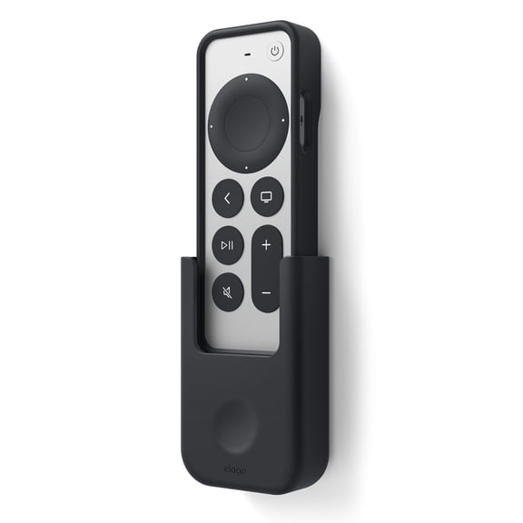 elago Apple TV Remote Holder Mount - [3M Sticker or Screw Options][Keeps It Secure][Cable Management] - Compatible with Apple TV Remote 4K / 4th Generation