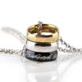 thumbnail image 4 of Anillos de color dorado con cadena de acero inoxidable, un anillo de poder, joyería para mujeres y hombres, 7, dorado, 4 of 5