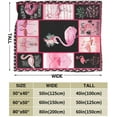 thumbnail image 4 of Flamingo Blanket for Girls Women Super Soft Cozy Flamingo Stuff Decor Fleece Throw Blanket Warm Plush Fuzzy Flamingo Animal Flannel Gifts Blankets for Adults Kids 50"x40", 4 of 6