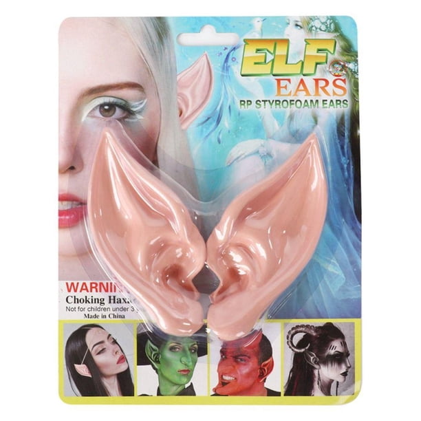 ATRACTIVO Halloween Orejas De Látex Elf , Cosplay Props Anime Elven Ears , Accesorios De Disfraces Fiesta Decoración Suministros Vestir Hadas