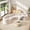 Beige, variant on MODERNLUXE 153" Extra Oversized Modular Sectional Sofa, Curved Chenille Sofa Couch with 4 Pillows & Free Combination, 6 Seater Upholstered Cloud Couch for Living Room,Brown