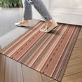 thumbnail image 4 of Brown Geometric Striped Pattern Door Rugs,Washable Non Slip Door Mats Indoor,Decorative Door Mats,Entry Mat Indoor for Entrance,Bedroom,Kitchen,Bathroom,17"x30", 4 of 6