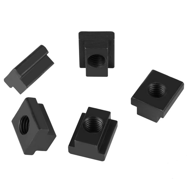 T Slot Nuts ,t Slot Nut T Sliding Nut Block Clamping Table Slot Nut Fasteners M14 T Slot Nuts 5 Pcs Black Oxide Finish T Slot Nuts M14 Threads Fit Into T Slots In Machine