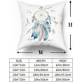 thumbnail image 6 of GZHJMY Dreamcatcher Pillow Covers Boho American Dreamcatchers with Bird Feathers Pillow Cases Set of 2 Cotton Linen Cushion Covers for Home Sofa Couch 20 X 20 inch, 6 of 7