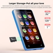160GB MP3 Player with Bluetooth, S4 WiFi Music Player with Spotify, Spotify Kids,Audible, 4 Android MP4 MP3 Player for Kids (Blue_White)