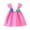 Hot Pink, variant on LUOGENLI Dress Baby Girls Kids Clothes Summer Toddler Floral Ruched Sleeveless Dresses Girls Dress Jean Dress for Girls Denim Plus Size 2-3 Years