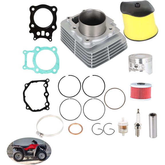 munirater Cylinder Piston Rings Gasket Kit Replacement for Honda Rancher Trx350 TRX 350 Set 2000-2006