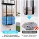 thumbnail image 4 of Estante de almacenamiento de toallas de baño STWWO montado en la pared de metal negro, 4 of 7
