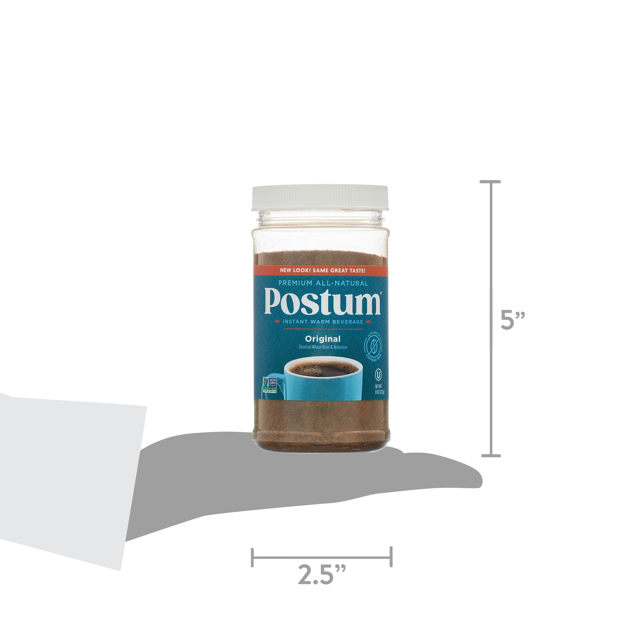 Postum Caffeine-Free Instant Coffee Substitute, Original Flavor, 8 oz Jar - image 6 of 6