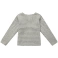 thumbnail image 2 of Girls Grey Bow Knit Brooch Button Cardigan Sweater 11/12, 2 of 2