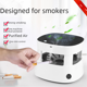 thumbnail image 5 of Cenicero purificador de aire de escritorio para el hogar además de formaldehído además de filtro de humo de segunda mano máquina de purificación de olores de iones negativos, 5 of 5