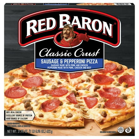 Red Baron Frozen Pizza Classic Crust Sausage & Pepperoni