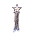 thumbnail image 1 of Inteprter Artesanía decoración de pared hogar dormitorio estrella en forma de Artware decoración DIY hueco interior colgante decoraciones artesanía Decoración del hogar Azul real Inteprter HA060793-02B, 1 of 6