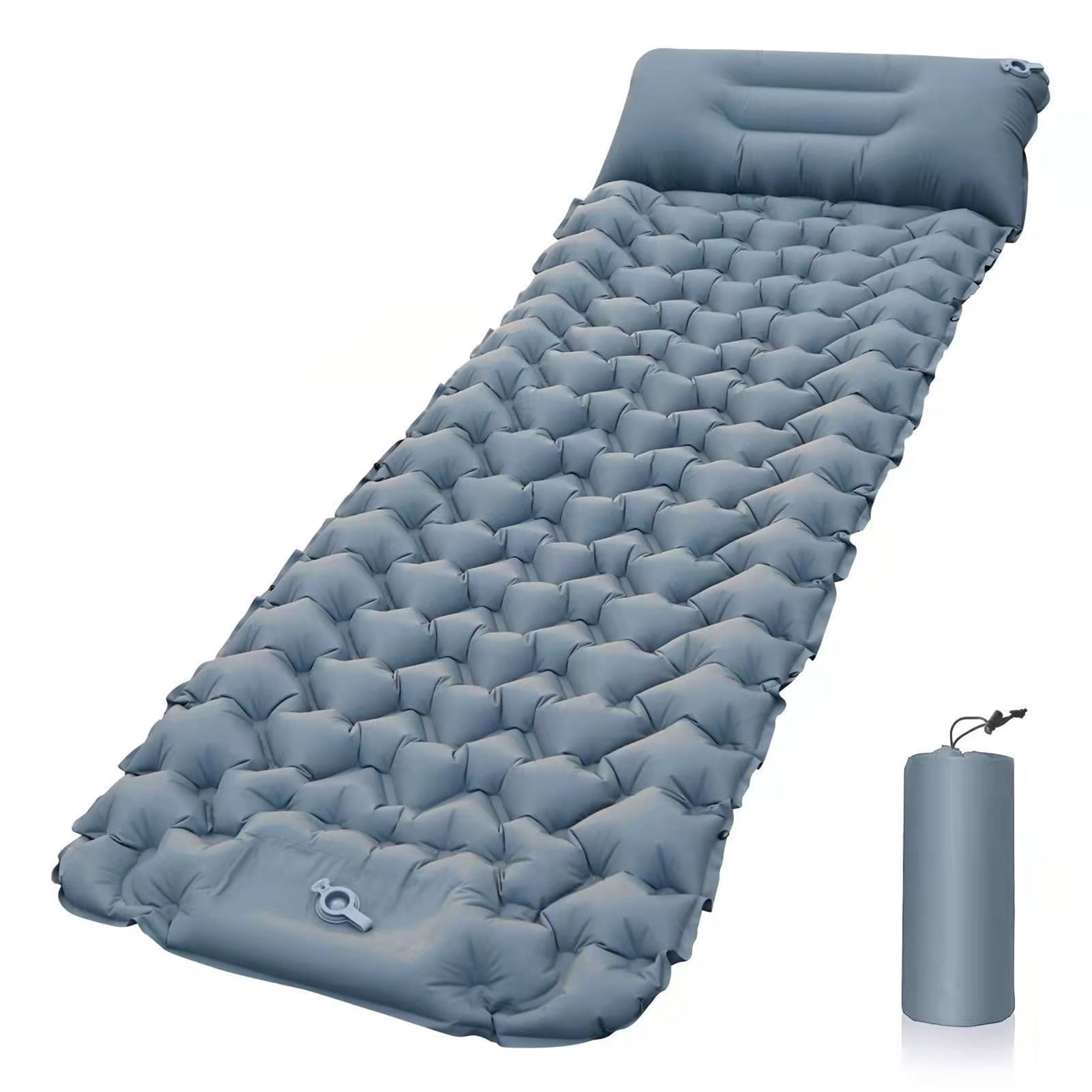 Camping Sleeping Pad Backpacking Mat Ultralight Mattress Foldable Inflatable 