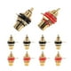 thumbnail image 2 of 10Pcs/Lot RCA Connector Gold Plated Female Jack Socket Solder Wire Connector RCA Panel Mount Chassis, 2 of 5
