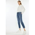 thumbnail image 5 of Kancan - Pamela Mid-Rise Slim Straight Jeans (27" Inseam) - KC20055D, 5 of 9